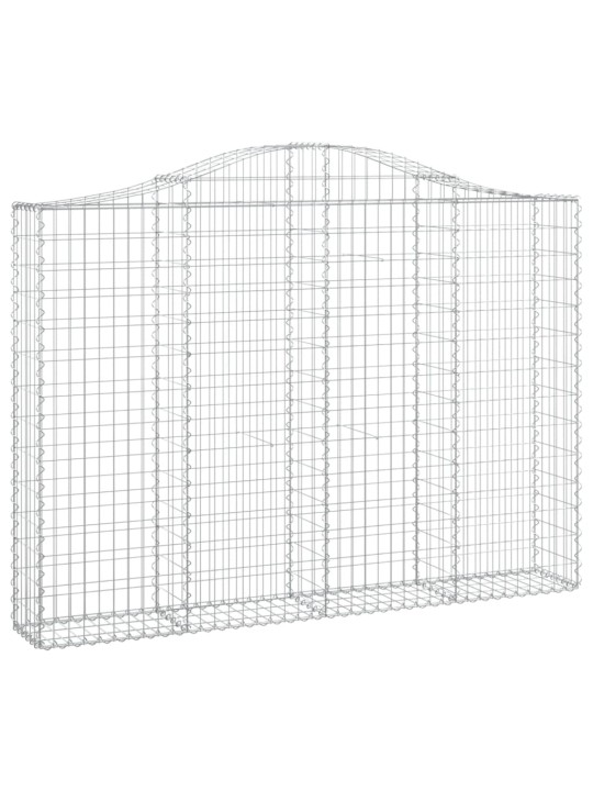 Klenuté gabionové koše 12ks 200x30x140/160cm pozinkované železo