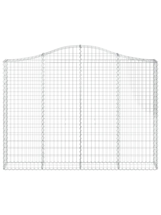 Klenuté gabionové koše 12ks 200x30x140/160cm pozinkované železo