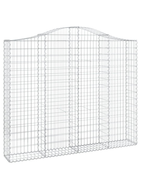Klenuté gabionové koše 12ks 200x30x160/180cm pozinkované železo