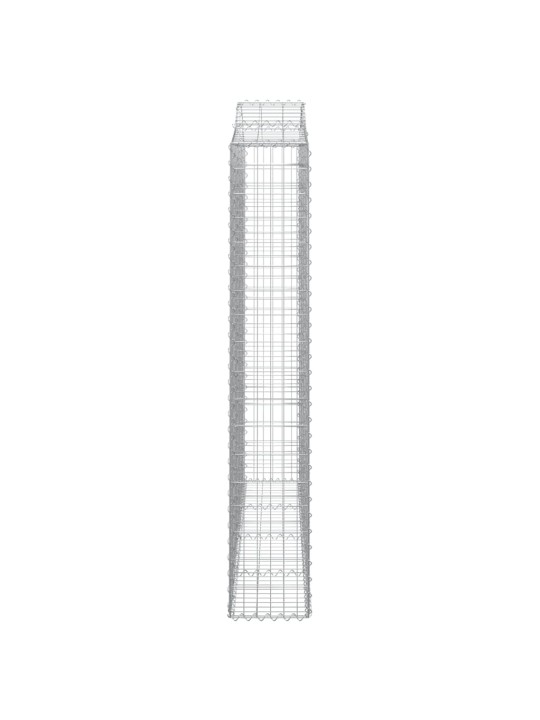 Klenuté gabionové koše 11ks 200x30x180/200cm pozinkované železo