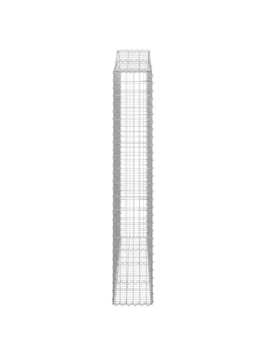 Klenuté gabionové koše 13ks 200x30x180/200cm pozinkované železo