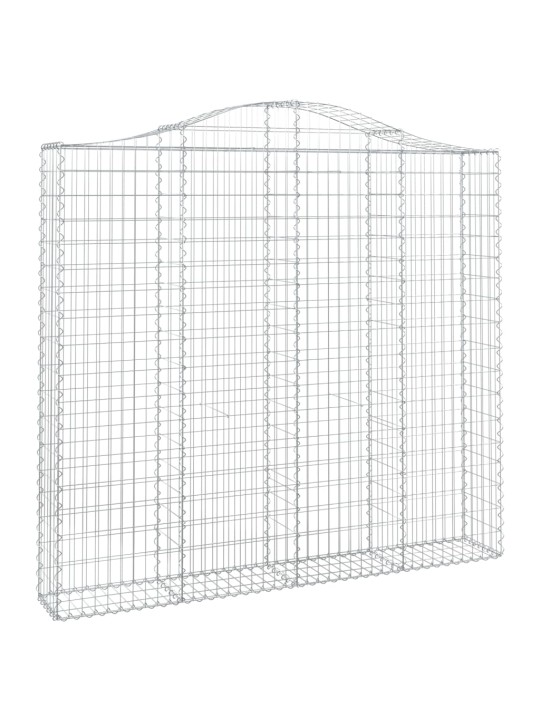 Klenuté gabionové koše 15ks 200x30x180/200cm pozinkované železo