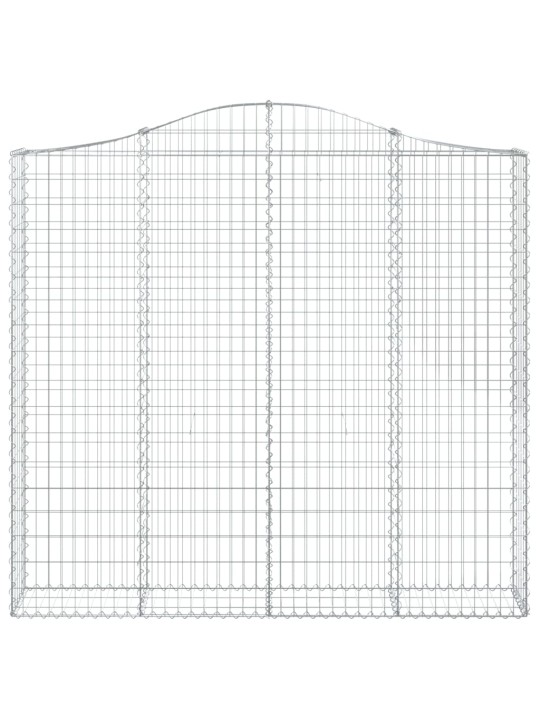 Klenuté gabionové koše 15ks 200x30x180/200cm pozinkované železo