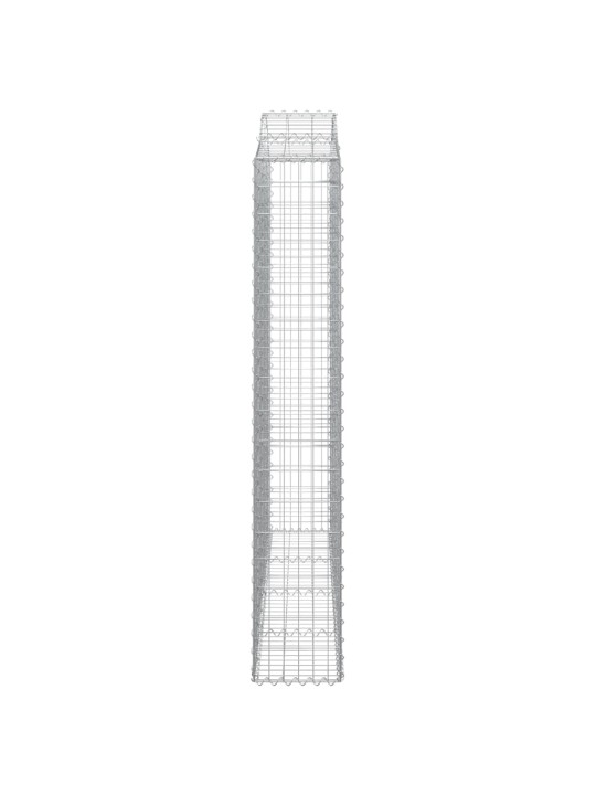 Klenuté gabionové koše 15ks 200x30x180/200cm pozinkované železo