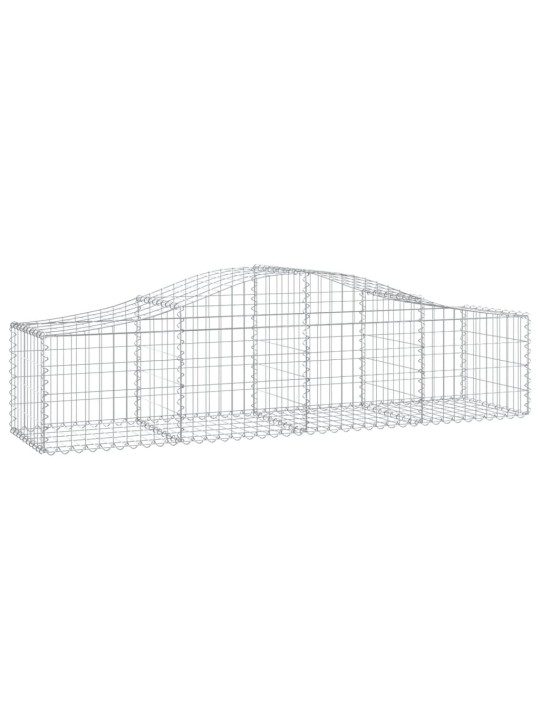 Klenuté gabionové koše 12 ks 200x50x40/60 cm pozinkované železo