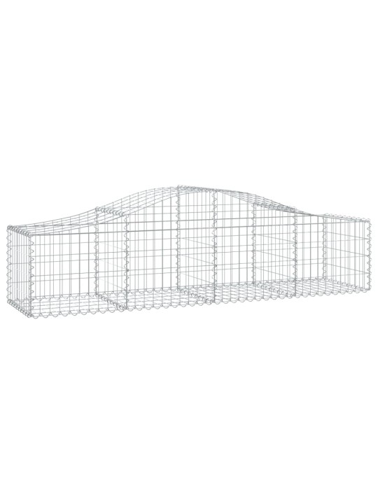 Klenuté gabionové koše 18 ks 200x50x40/60 cm pozinkované železo