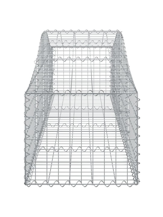 Klenuté gabionové koše 18 ks 200x50x40/60 cm pozinkované železo