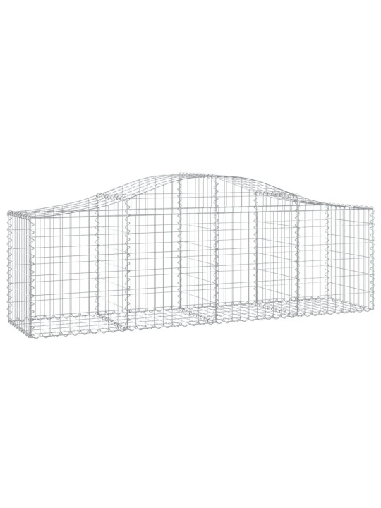 Klenuté gabionové koše 10 ks 200x50x60/80 cm pozinkované železo