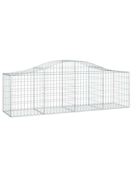 Klenuté gabionové koše 12 ks 200x50x60/80 cm pozinkované železo