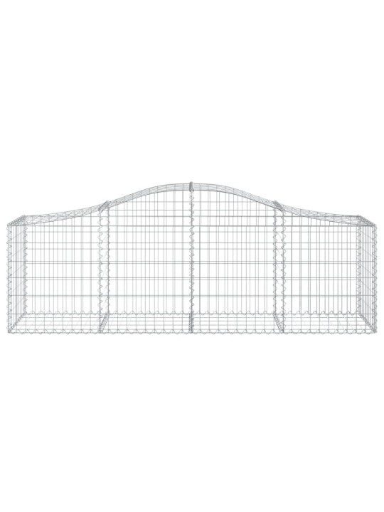 Klenuté gabionové koše 12 ks 200x50x60/80 cm pozinkované železo