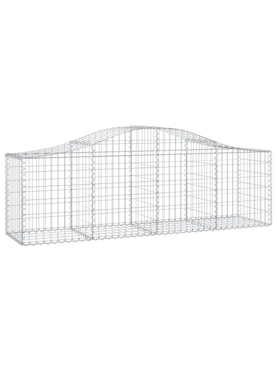 Klenuté gabionové koše 13 ks 200x50x60/80 cm pozinkované železo