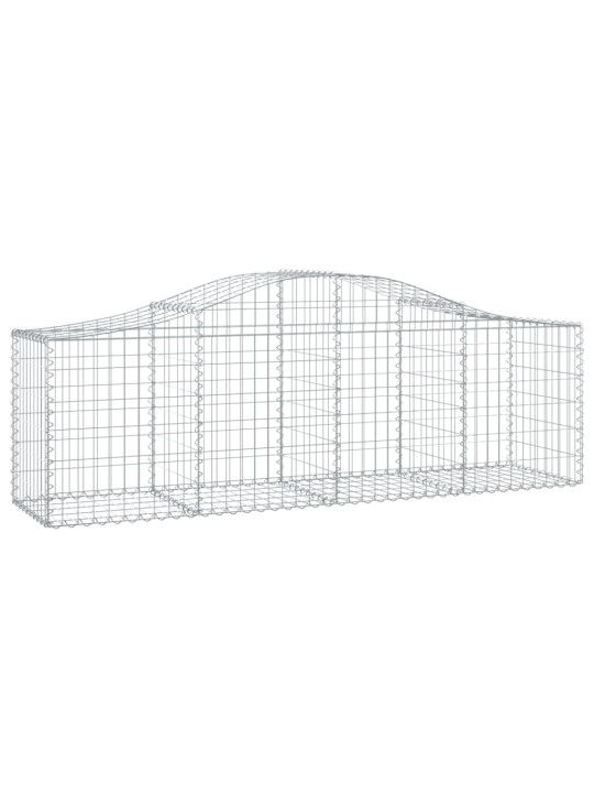 Klenuté gabionové koše 18 ks 200x50x60/80 cm pozinkované železo