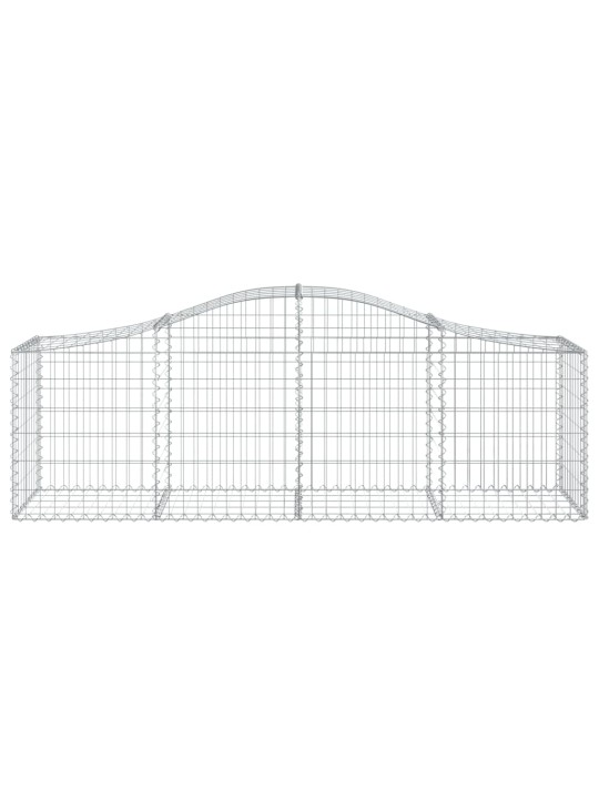 Klenuté gabionové koše 18 ks 200x50x60/80 cm pozinkované železo