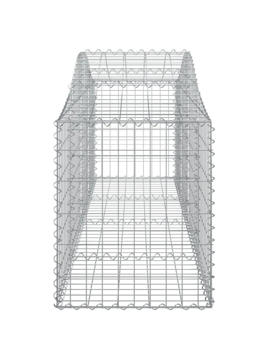 Klenuté gabionové koše 18 ks 200x50x60/80 cm pozinkované železo