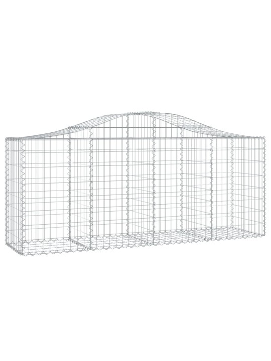 Klenuté gabionové koše 18ks 200x50x80/100 cm pozinkované železo