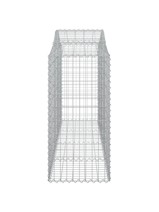 Klenuté gabionové koše 10ks 200x50x100/120cm pozinkované železo