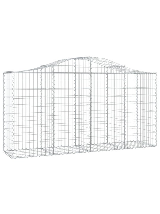 Klenuté gabionové koše 18ks 200x50x100/120cm pozinkované železo