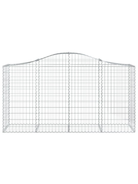 Klenuté gabionové koše 18ks 200x50x100/120cm pozinkované železo
