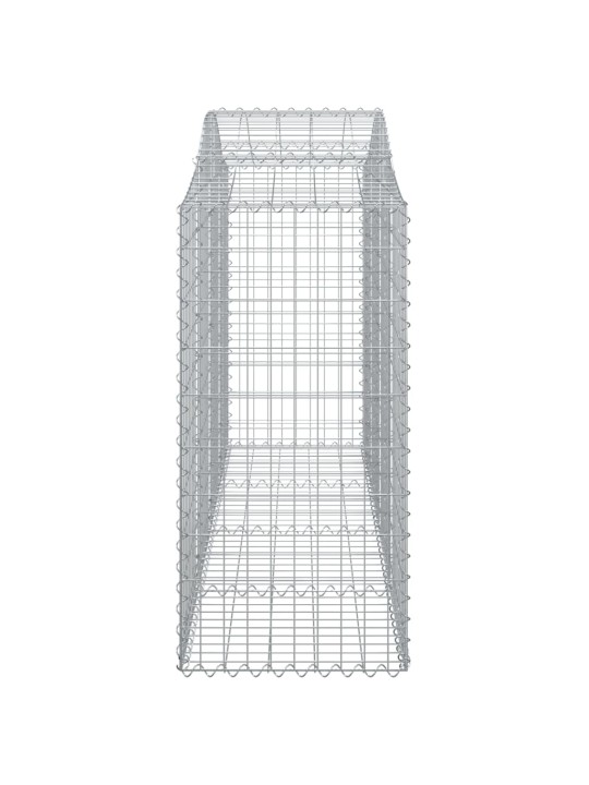 Klenuté gabionové koše 18ks 200x50x100/120cm pozinkované železo