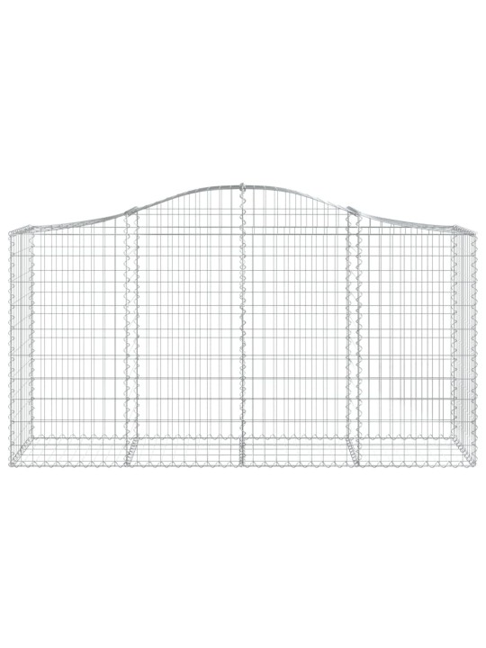 Klenuté gabionové koše 20ks 200x50x100/120cm pozinkované železo