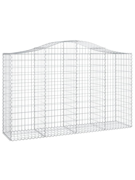 Klenuté gabionové koše 12ks 200x50x120/140cm pozinkované železo