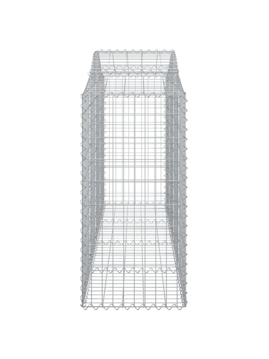 Klenuté gabionové koše 12ks 200x50x120/140cm pozinkované železo