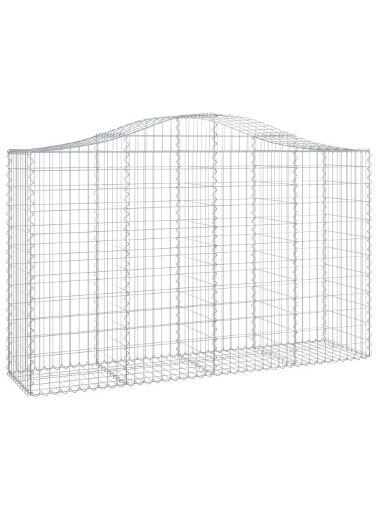 Klenuté gabionové koše 15ks 200x50x120/140cm pozinkované železo