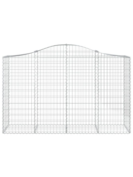 Klenuté gabionové koše 15ks 200x50x120/140cm pozinkované železo