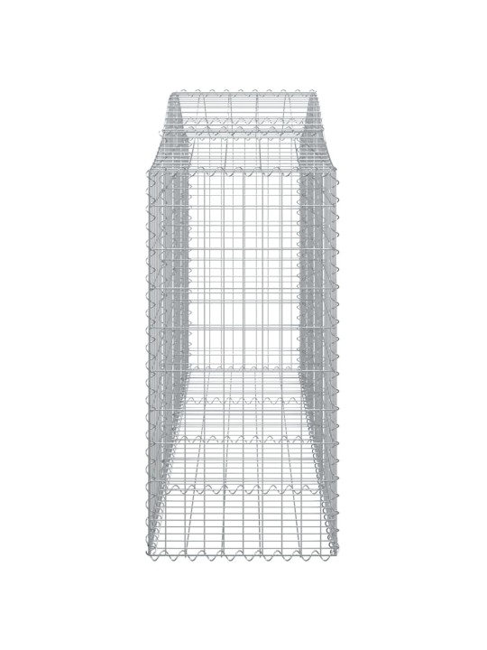 Klenuté gabionové koše 15ks 200x50x120/140cm pozinkované železo