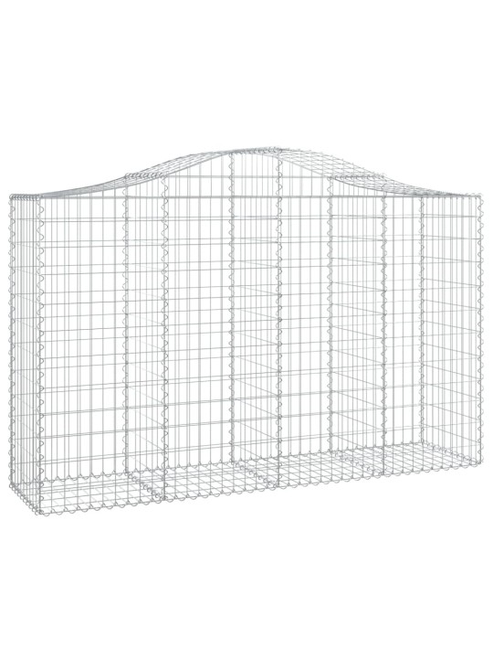 Klenuté gabionové koše 25ks 200x50x120/140cm pozinkované železo