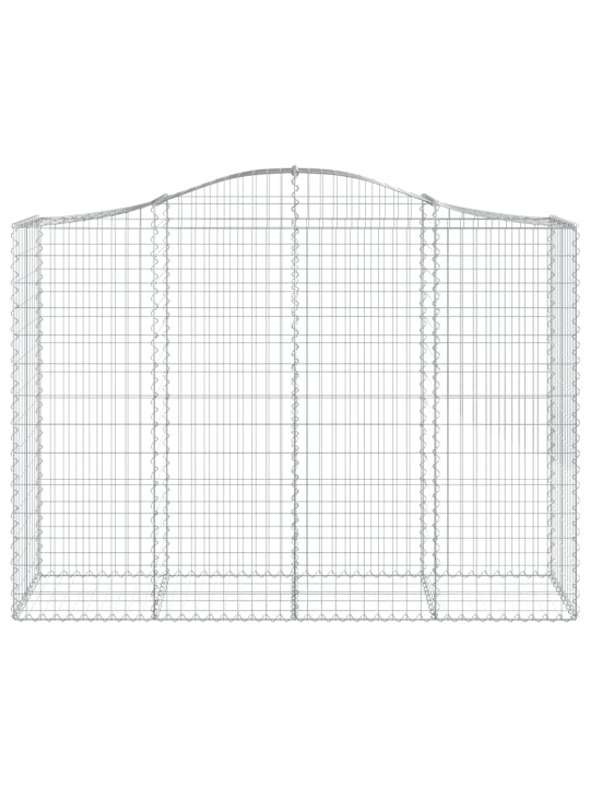 Klenuté gabionové koše 10ks 200x50x140/160cm pozinkované železo