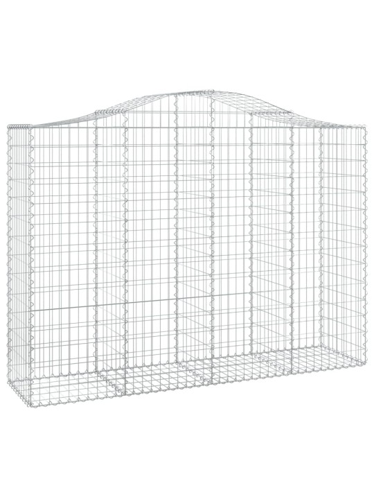 Klenuté gabionové koše 11ks 200x50x140/160cm pozinkované železo