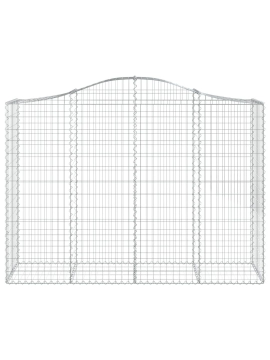 Klenuté gabionové koše 12ks 200x50x140/160cm pozinkované železo