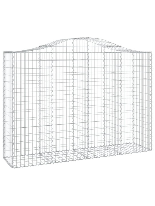 Klenuté gabionové koše 14ks 200x50x140/160cm pozinkované železo