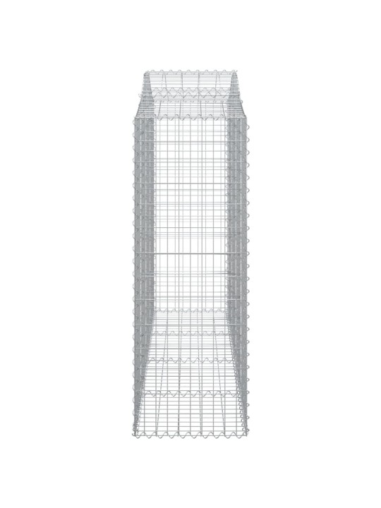 Klenuté gabionové koše 14ks 200x50x140/160cm pozinkované železo