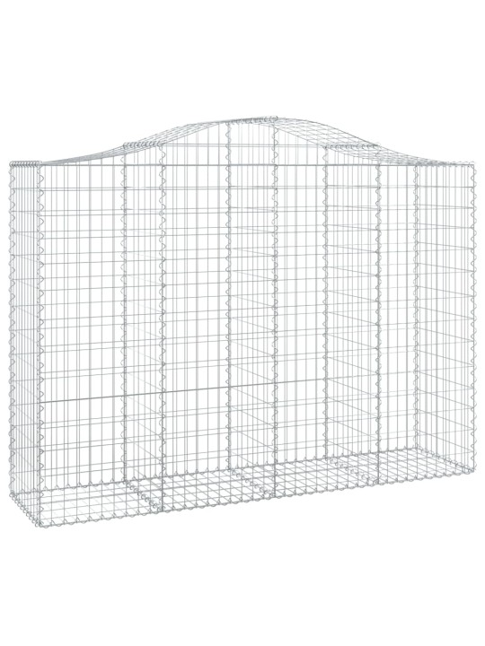 Klenuté gabionové koše 15ks 200x50x140/160cm pozinkované železo