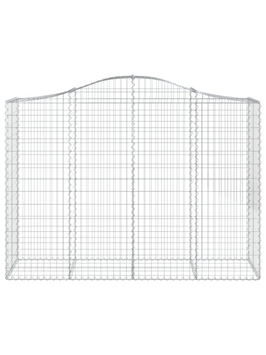 Klenuté gabionové koše 15ks 200x50x140/160cm pozinkované železo