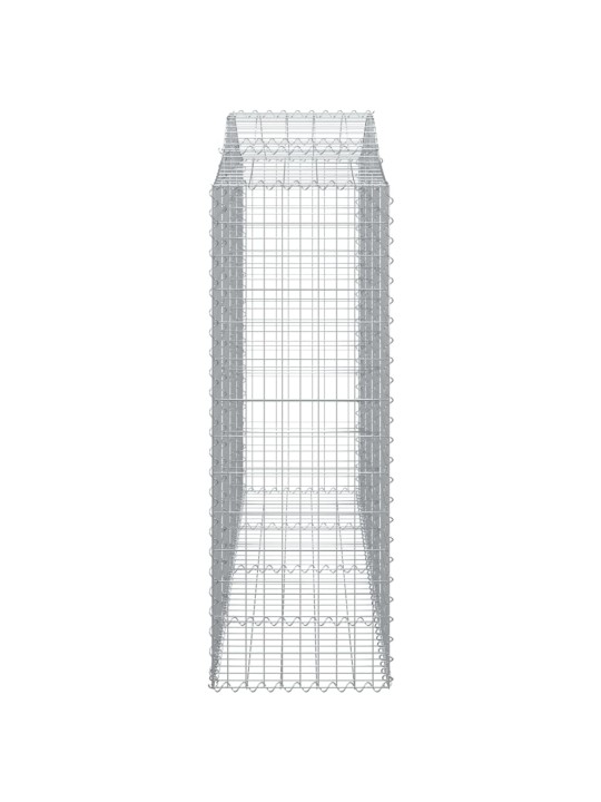 Klenuté gabionové koše 15ks 200x50x140/160cm pozinkované železo