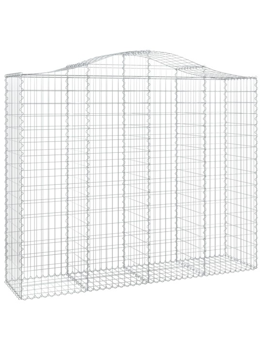 Klenuté gabionové koše 15ks 200x50x160/180cm pozinkované železo
