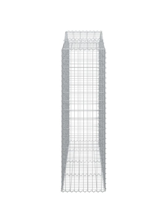 Klenuté gabionové koše 15ks 200x50x160/180cm pozinkované železo