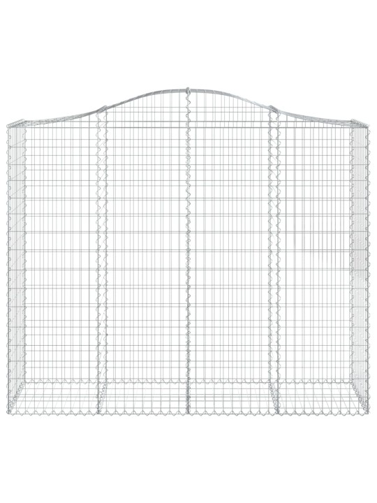 Klenuté gabionové koše 18ks 200x50x160/180cm pozinkované železo