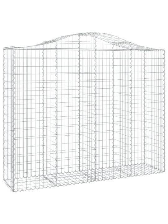 Klenuté gabionové koše 30ks 200x50x160/180cm pozinkované železo