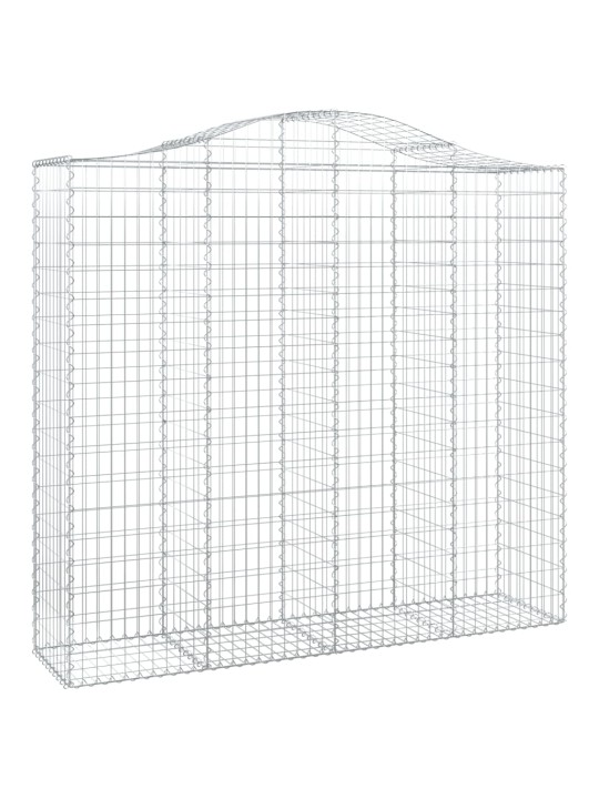 Klenuté gabionové koše 10ks 200x50x180/200cm pozinkované železo