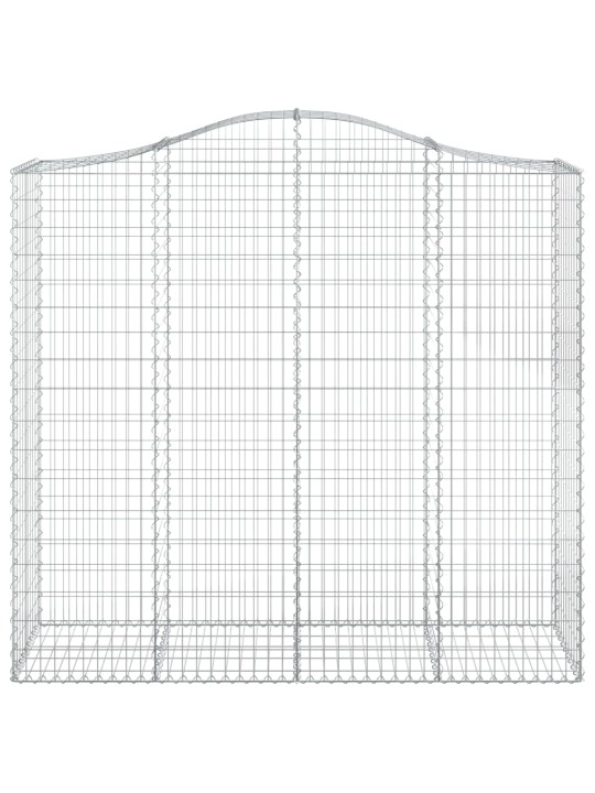 Klenuté gabionové koše 10ks 200x50x180/200cm pozinkované železo