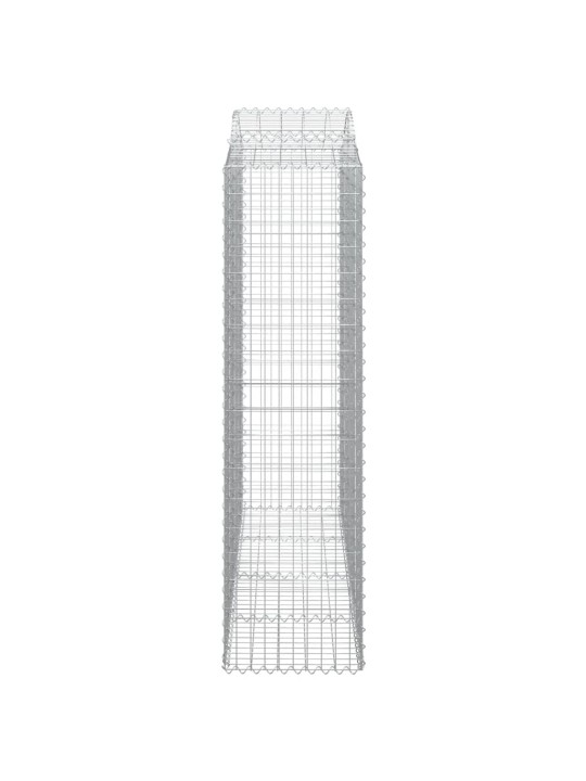 Klenuté gabionové koše 10ks 200x50x180/200cm pozinkované železo