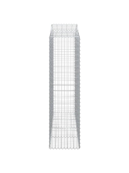 Klenuté gabionové koše 12ks 200x50x180/200cm pozinkované železo