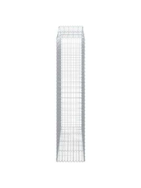 Klenuté gabionové koše 11ks 200x50x220/240cm pozinkované železo