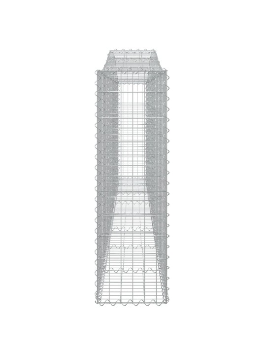 Klenuté gabionové koše 20ks 400x30x100/120cm pozinkované železo