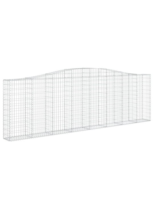 Klenuté gabionové koše 10ks 400x30x120/140cm pozinkované železo