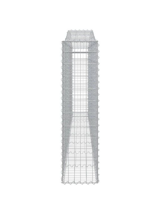 Klenuté gabionové koše 10ks 400x30x120/140cm pozinkované železo